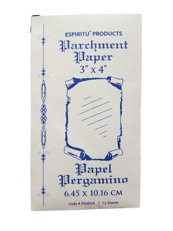 3" x 4" Parchment Paper 12 pack