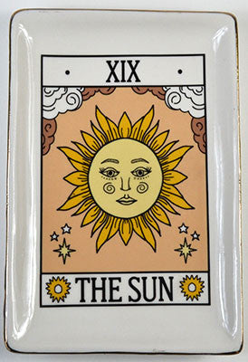 4 1/2" x 6 1/2" Sun tarot dish