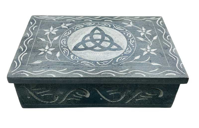 4" x 6" Triquetra soapstone box