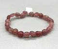 Strawberry Quartz nugget bracelet