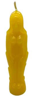 Yellow Female candle 7"