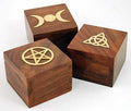 Brass Inlaid Box (various designs)