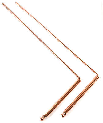 (set of 2) 9 1/4" x 4 1/2" copper Dowsing Rod