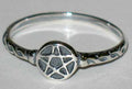 Pentagram ring size 4 sterling