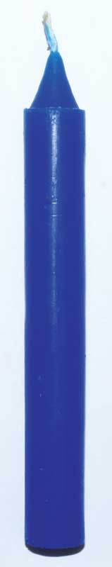 Blue 6" Taper Candle