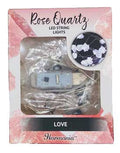6.5 ft LED light string Love (rose quartz)