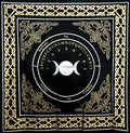 24"x24" Triple Moon Pendulum/ Ouija altar cloth