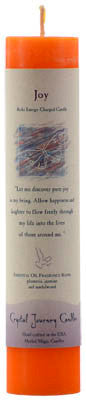 Joy Reiki Charged pillar candle