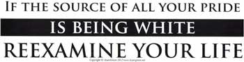 If the Source of All your Pride is Being White Reexamine Your Life