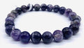 8mm Amethyst, Chevron bracelet
