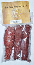 White Sage Dragon's Blood Sage smudge stick 3-pack 4"