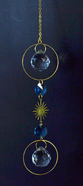 13" Blue & White sun catcher