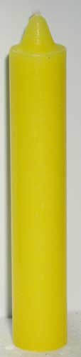 9" Yellow pillar candle