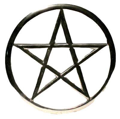 Cut-Out Pentagram altar tile 5 3/4"
