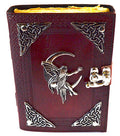 Fairy aged looking paper leather w/ latch