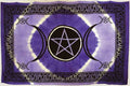 Purple Triple Moon Pentagram Tapestry 72" x 108"