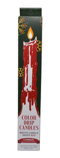 (set of 2) Red Drip candles