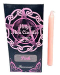 1/2" dia 5" long Pink chime candle 20 pack