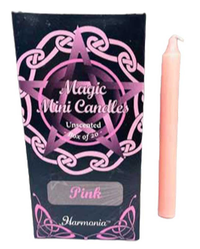 1/2" dia 5" long Pink chime candle 20 pack