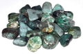 1 lb Emerald tumbled chips 6-9mm