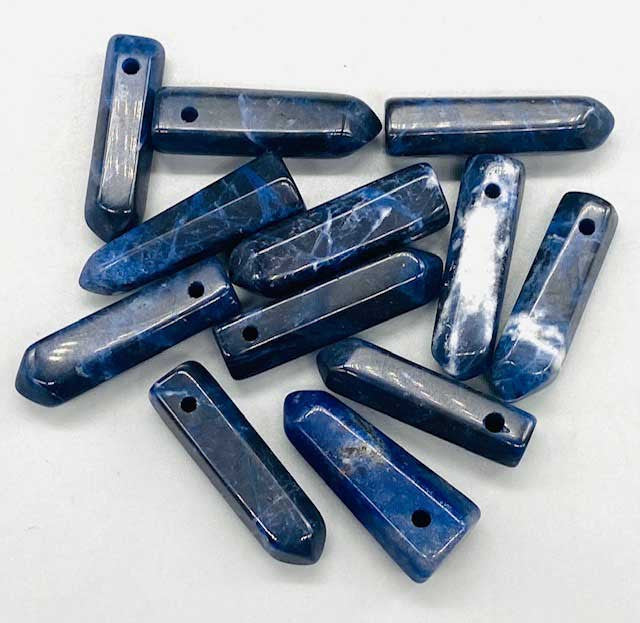 1+" Sodalite Point with hole