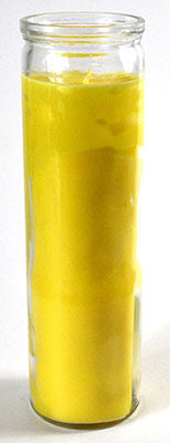 Yellow 7-day jar candle -1
