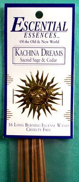 Kachina Dreams escential essences incense sticks 16 pack