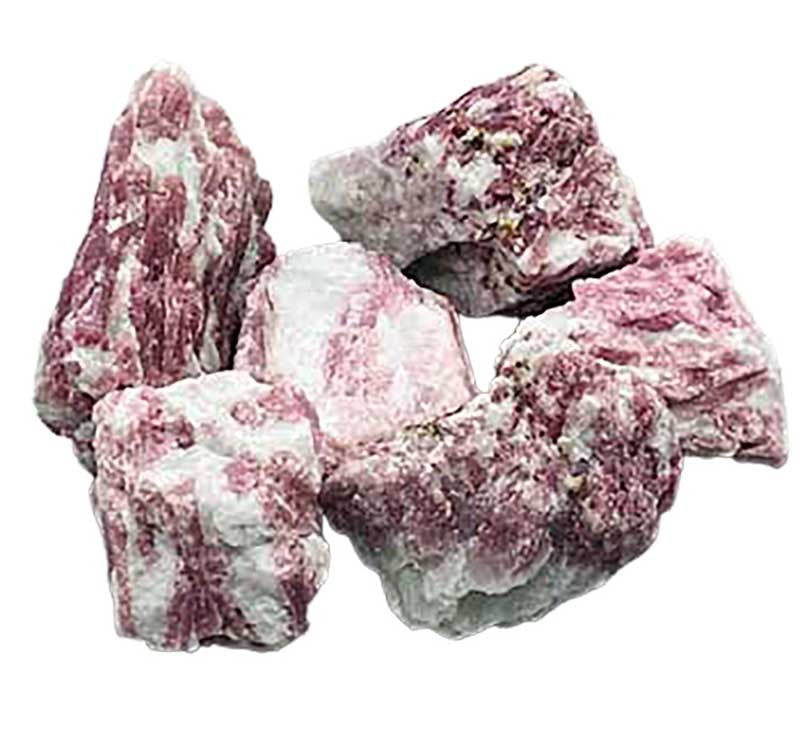 1 lb Tourmaline, Pink with Quartz untumbled stones
