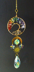 15" 7 Chakra Tree of Life sun catcher