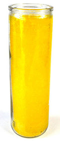 Yellow 7-day jar candle