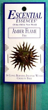 Amber Flame escential essences incense sticks 16 pack