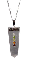 Selenite Chakra necklace
