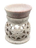 3 1/4" Flower soapstone oil diffuser