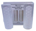 Flower of Life Selenite harmonizer (set of 2)