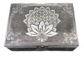 5"x7" Metal Flower of Life with Lotus Box